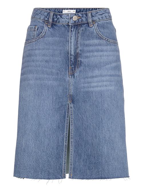 Midi Denim Skirt Mango Blue