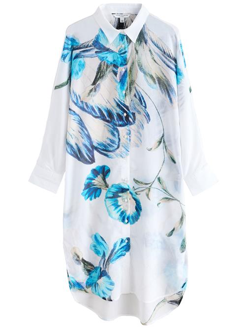 Se Next Bluse 'Gardens'  blå / aqua / hvid ved About You