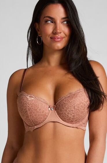 Hunkemöller Formstøbt bøjle-bh Marine Brown