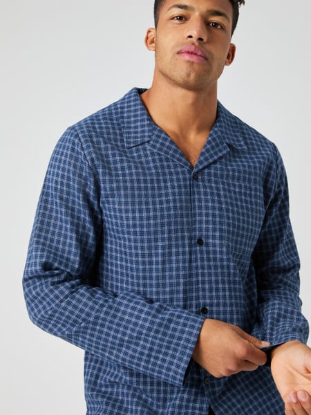 Björn Borg Core Flannel Pyjama Shirt Blå, S
