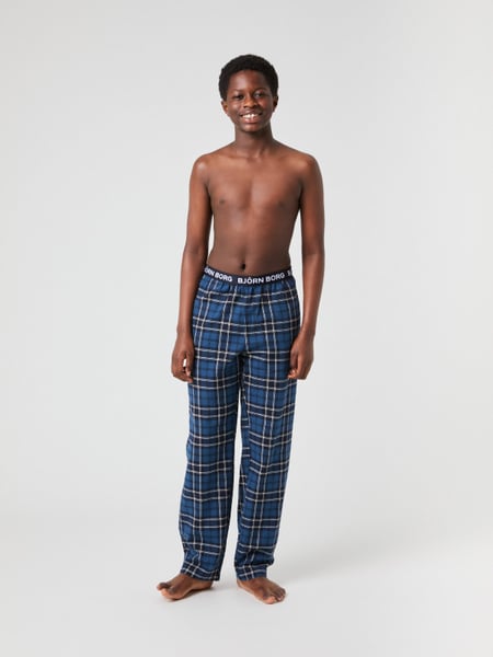 Björn Borg Core Flannel Pyjama Pants Blå, 146-152