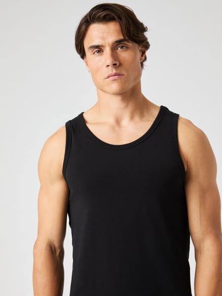 Björn Borg Core Slim Tank 2-pack Sort, M