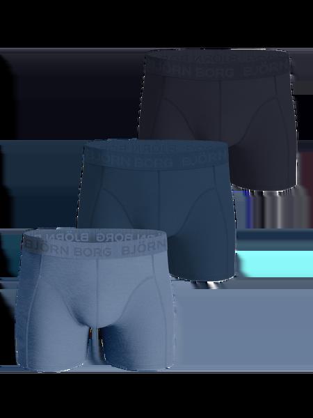 Björn Borg Cotton Stretch Boxers 3-pack Blå, L