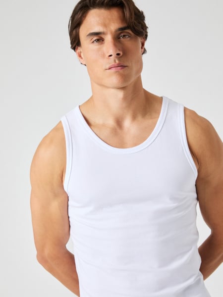 Björn Borg Core Slim Tank 2-pack Hvid, S