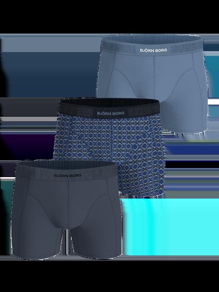 Björn Borg Organic Cotton Stretch Boxers 3-pack Blå, XL