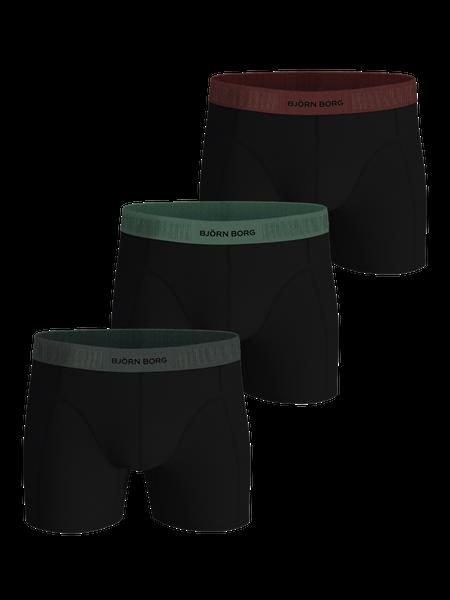 Björn Borg Organic Cotton Stretch Boxers 3-pack Sort, XL