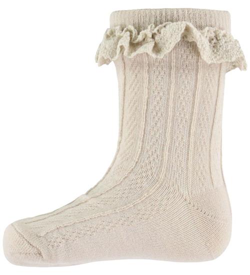 Wheat Strømper - Uld - Nora - OffWhite
