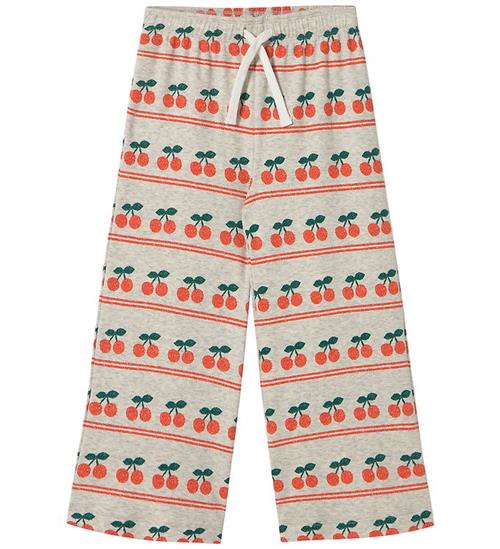 Tiny Cottons Bukser - Rib - Cherry - Light Cream Heather