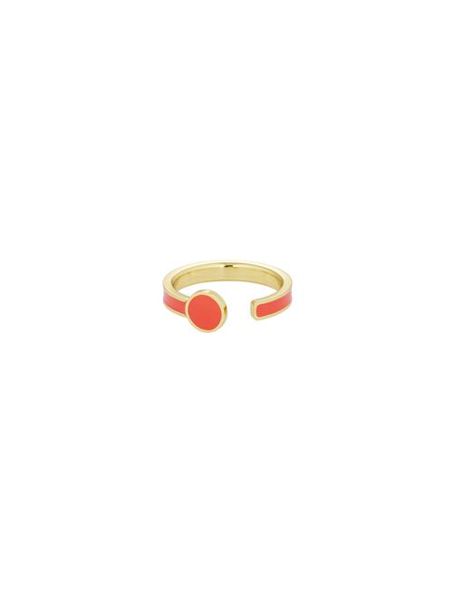 Rainbow Dot Ring Design Letters Coral