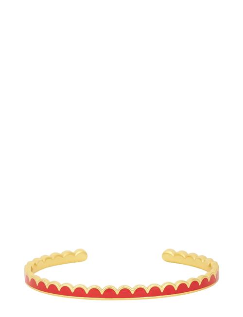 Lace Bangle - Brass Design Letters Gold