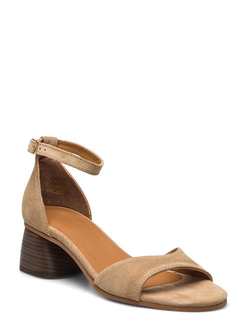 Sandals - Block Heels ANGULUS Beige