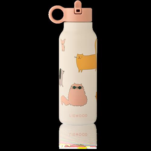 Liewood Falk 350 Ml Vandflaske Cats And Dogs Sandy  Cats and Dogs Sandy One Size  Beige  One Size 2 Y+ Unisex