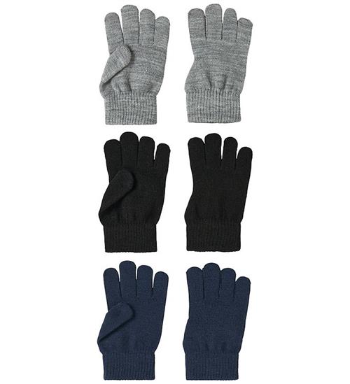 Name It Handsker - NkmMagic - 6-pak - Black/GREY SPELLBOUND