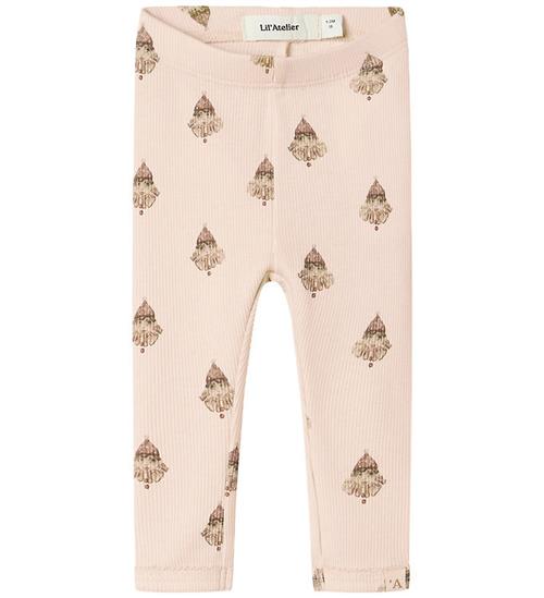 Lil' Atelier Leggins - Rib - NbfLavo - Pastel Parchment