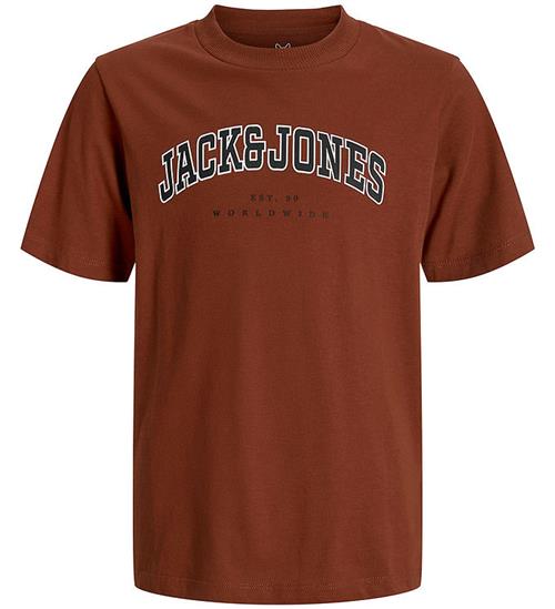 Jack & Jones T-shirt - JjeCaleb - Burnt Henna