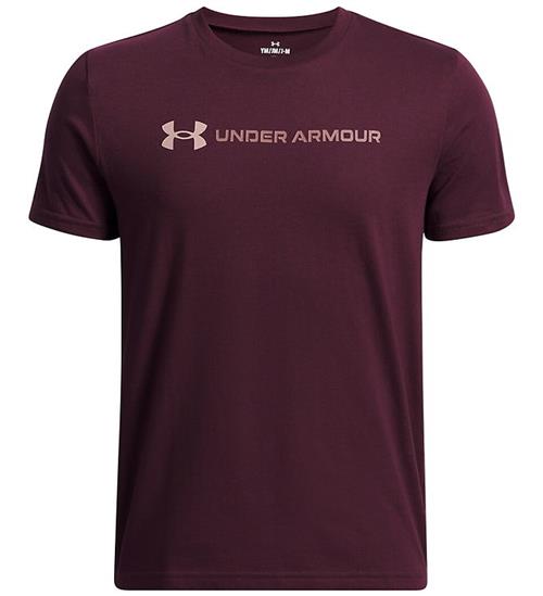 Under Armour T-shirt - Logo Wordmark - Dark Maroon