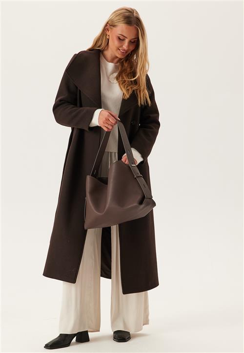BUBBLEROOM Long Wool Blend Coat