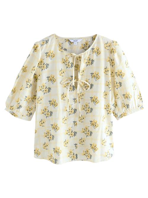 Next Bluse  gul / grøn / hvid