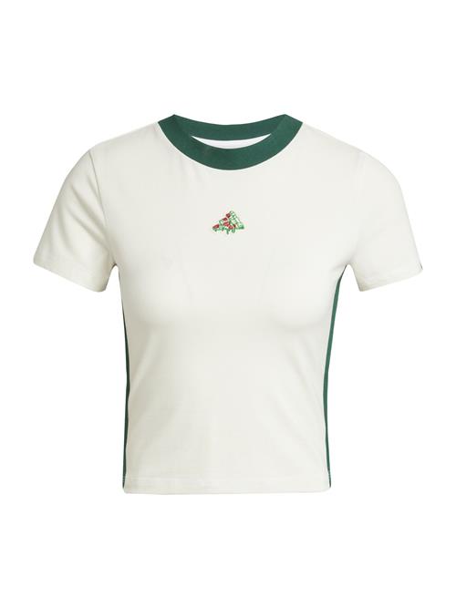 ADIDAS SPORTSWEAR Funktionsbluse 'PIZZA'  grøn / rød / hvid
