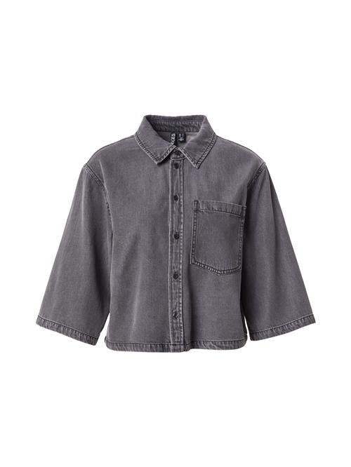 PIECES Bluse 'PCJASMINE'  black denim