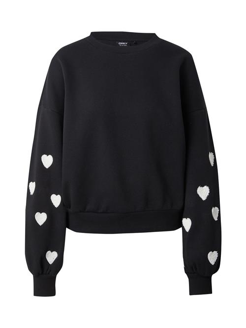 ONLY Sweatshirt 'ONLMACY'  sort / hvid