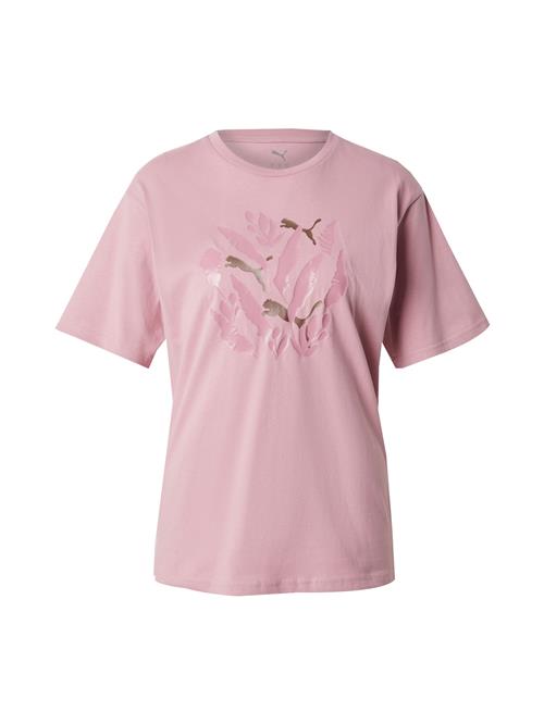 PUMA Funktionsbluse  mørkebrun / lyserød / gammelrosa