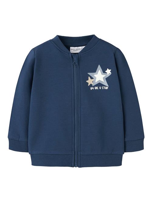NAME IT Sweatjakke 'NBMVONNE'  kit / mørkeblå / grå / hvid