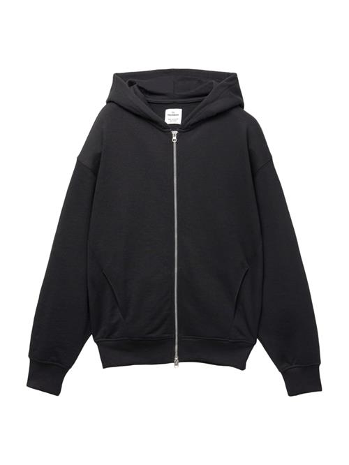 Pull&Bear Sweatjakke  sort