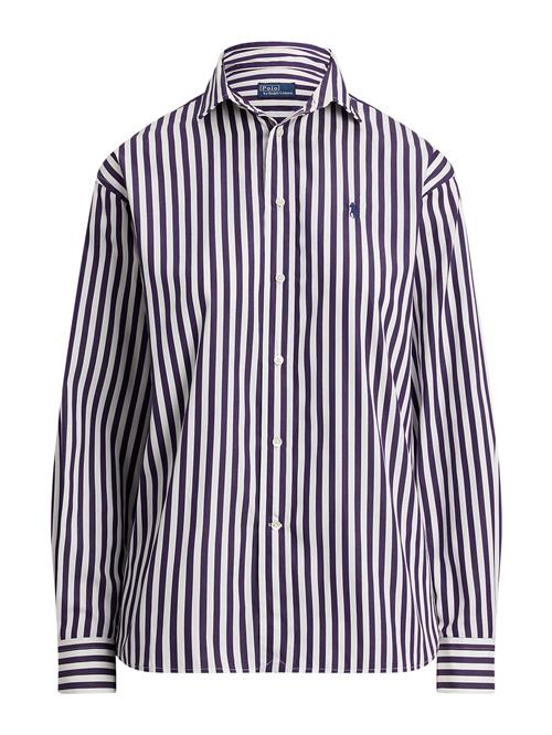 Polo Ralph Lauren Bluse  aubergine / hvid
