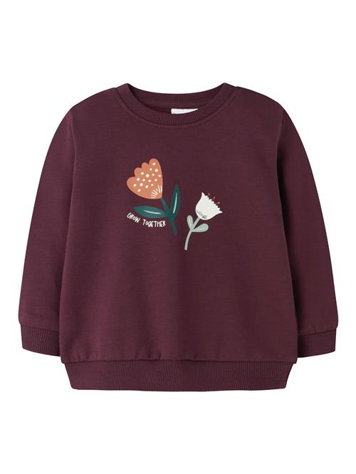 NAME IT Sweatshirt 'NBFVRILLIE'  mørkegrøn / brombær / orange / hvid
