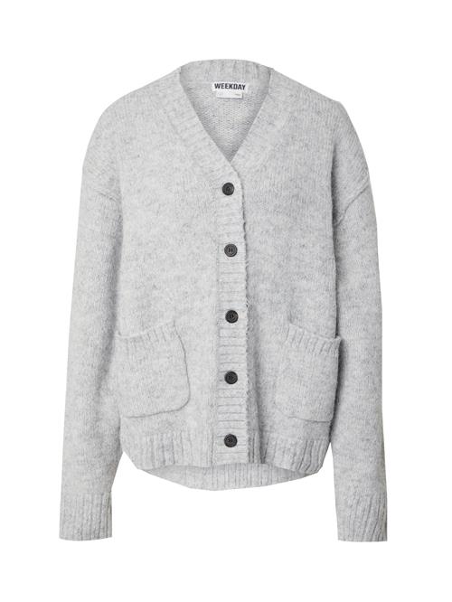 WEEKDAY Cardigan 'Pearl'  lysegrå