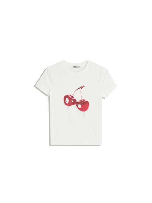Bershka Shirts  lyserød / kirsebærsrød / offwhite