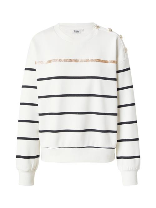 ONLY Sweatshirt 'ONLUMA'  guld / sort / hvid