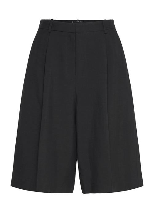 Linen-Blend Suit Bermuda Shorts Mango Black