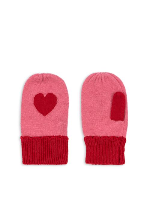 Konges Sløjd Collette Mittens Pink Collette Mittens Pink 12-18 months Wool Lyserød  12-18 måneder  kvinde