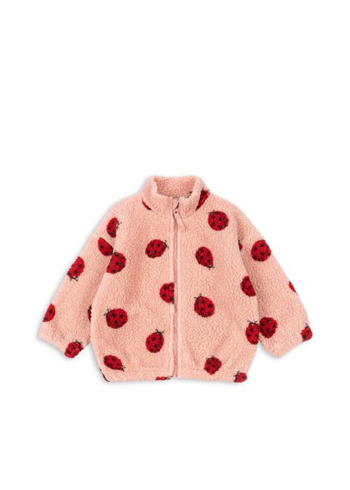 Konges Sløjd Jody Pile-jakke Ladybug Pink  Jody Teddy Jacket Grs Ladybug Pink 3 Y Fleece Lyserød  3 år  kvinde