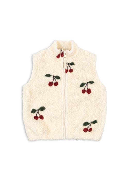 Konges Sløjd Jody Teddy-vest Ma Grande Cerise  Jody Teddy Vest Grs Ma Grande Cerise 18 months Fleece Hvid  18 måneder  kvinde