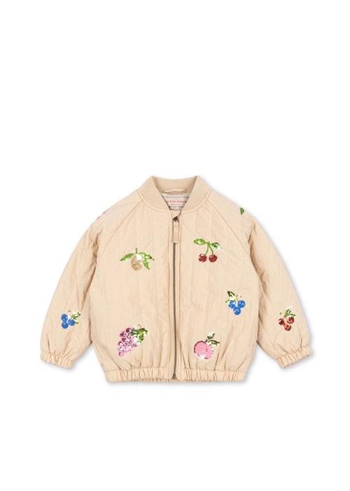 Konges Sløjd Juno Sequin Bomber Jacket Frappé Juno Sequin Bomber Jacket Frappé 18 months  Creme  18 måneder  kvinde