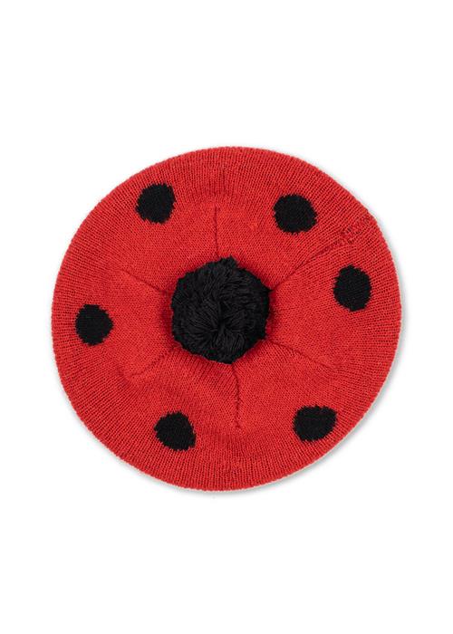 Konges Sløjd Ladybug Baret Barbados Cherry  Ladybug Beret Barbados Cherry 5-8 Y  Rød  5-8 år  kvinde