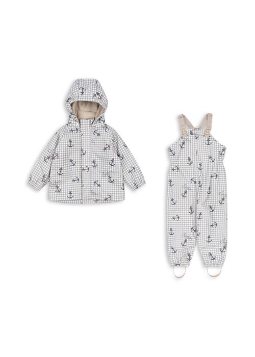 Konges Sløjd Rainy Palme Set Sailor Check Rainy Palme Set Sailor Check 5-6 Y  Blå  5-6 år  mand
