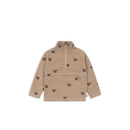 Konges Sløjd Tavi Fleece-sweatshirt Cherry  Tavi Fleece Sweatshirt Grs Cherry 7-8 Y Fleece Brun  7-8 år  kvinde