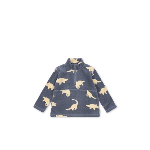Konges Sløjd Tavi Fleece-sweatshirt Dino Mist  Tavi Fleece Sweatshirt Grs Dino Mist 2 Y Fleece Grå  2 år  mand
