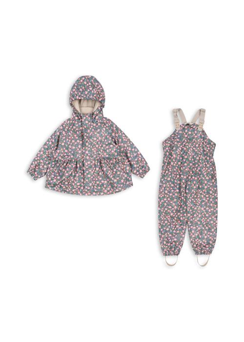 Konges Sløjd Rainy Palme Regnsæt Kyoto  Rainy Palme Set Girl Kyoto 5-6 Y  Blå  5-6 år  kvinde