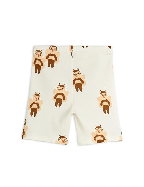 Mini Rodini GOTS Bees Aop Cykelshorts Offwhite  104/110 cm    104/110 cm  Unisex