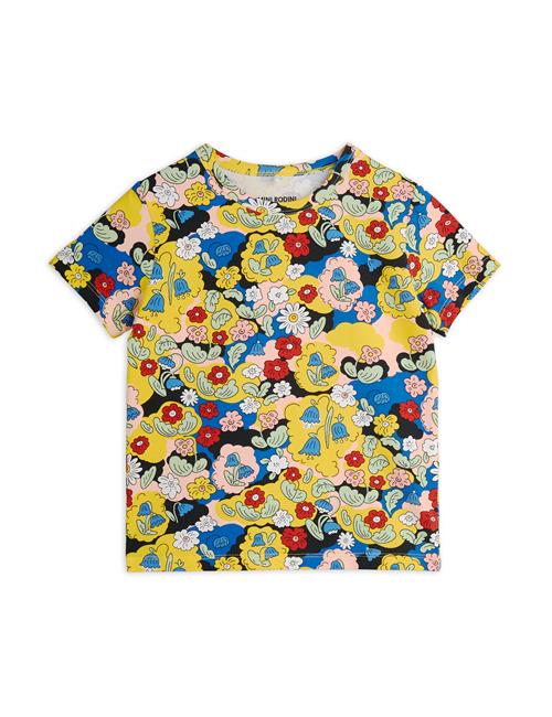 Mini Rodini GOTS Flowers Aop Kortærmet T-shirt Multi  80/86 cm    80/86 cm  kvinde
