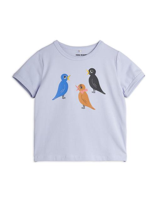 Mini Rodini GOTS Birds Sp Kortærmet T-shirt Purple  104/110 cm    104/110 cm  Unisex
