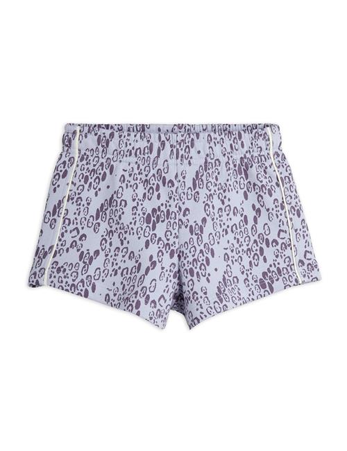 Mini Rodini GOTS Mini Leopard Aop Sweatshorts Purple  128/134 cm    128/134 cm  Unisex