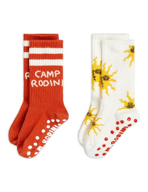 Mini Rodini GOTS Sun 2-pak Skridsikre Sokker Multi  24-27 EU    24-27 EU  Unisex