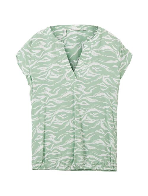 TOM TAILOR Bluse  mint / hvid