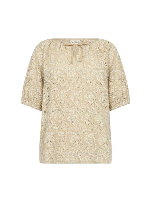 Wasabi Concept Bluse 'Melvin 1'  beige / hvid